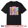 Preppy Back To School Pink Coquette Floral Cute Kindergarten Shirt