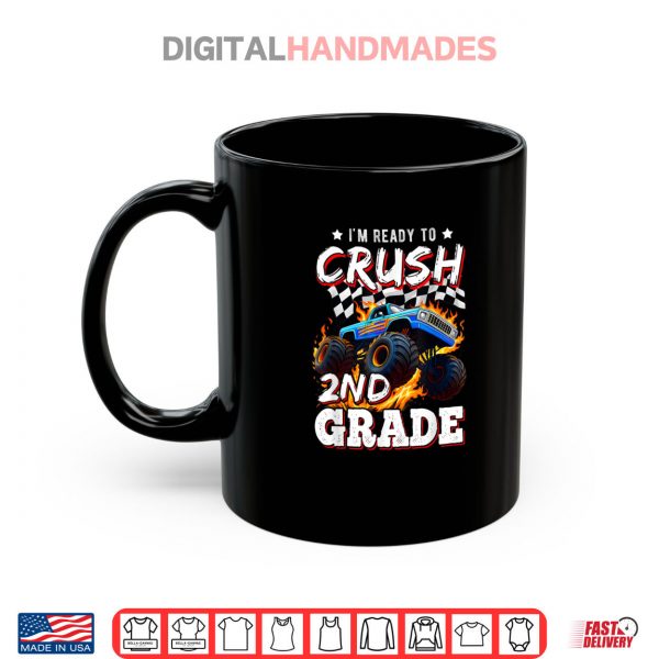 Mug Ready To Crush 2nd Grade Monster Truck Boy Back to School Shirt digitalhandmades