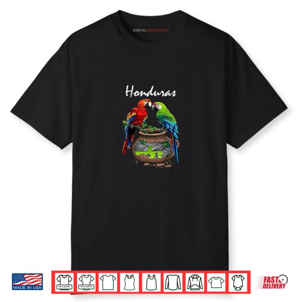 Honduras Parrots And Cultural Landscape Shirt