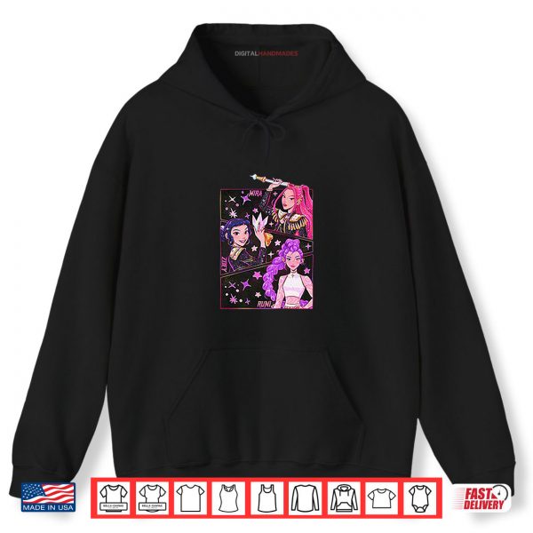 Black Hoodie Kpop Demon Hunters Shirt digitalhandmades