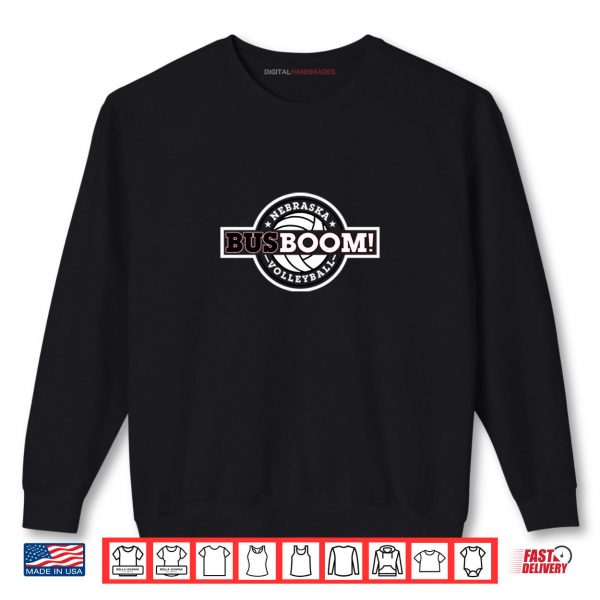 Black Sweatshirt Nebraska Volleyball Busboom Shirt digitalhandmades