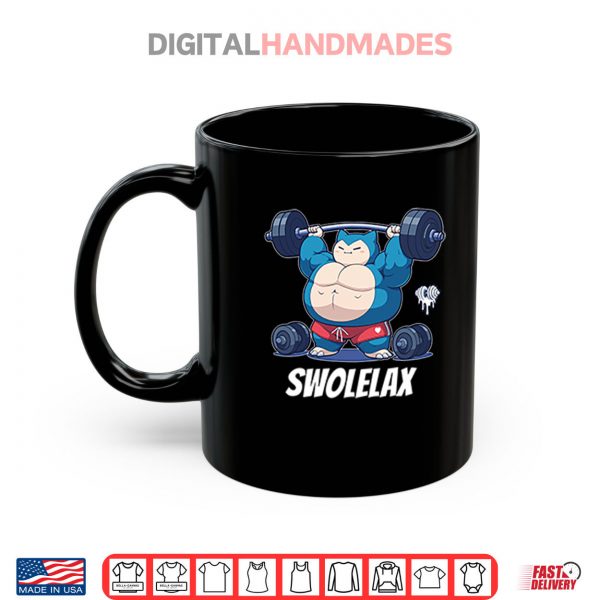 Black Mug Pokemon Snorlax Swolelax Parody Gym Lover Shirt digitalhandmades