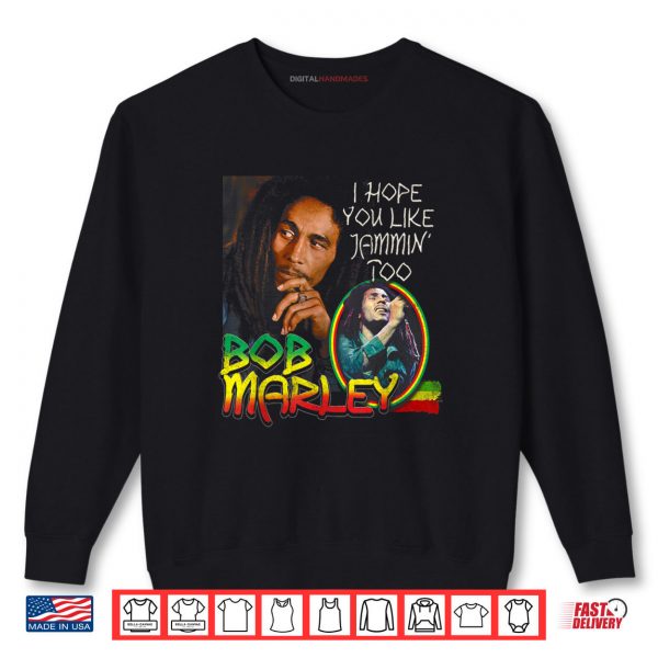 Sweatshirt Bob Marley Jammin Shirt digitalhandmades