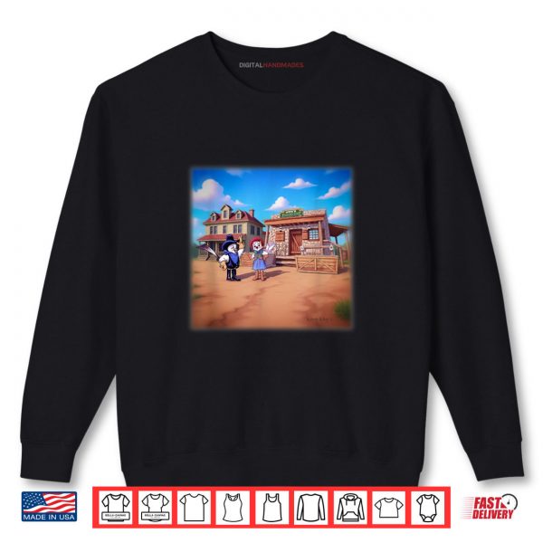Sweatshirt Fun Scissortail Cowboy and his Best Girly Shirt digitalhandmades