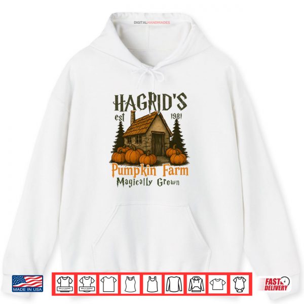 Hoodie Hagrids Pumpkins Farm Grown Halloween Witch Spooky Season Shirt digitalhandmades