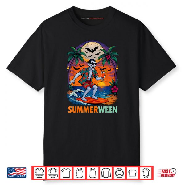 Halloween Summer Ween Dracula Costume Beach Party Halloween Shirt