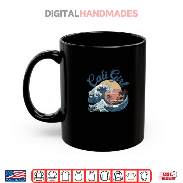 Mug Cali Girl Tshirt California Beach Summer Vacation 70s Retro Shirt digitalhandmades