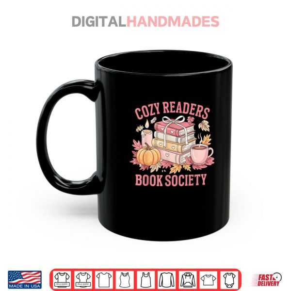 Mug Cozy Readers Book Society Fall Autumn Floral Pumpkin Season Shirt digitalhandmades