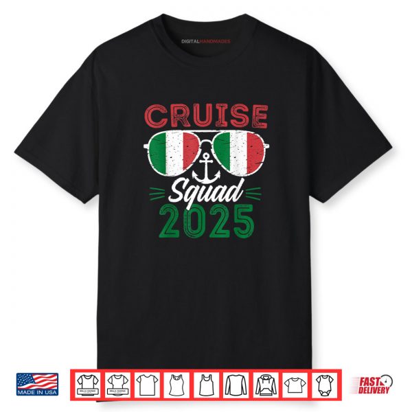 Italian Cruise Squad 2025 Family Group Summer Vacation Shirt