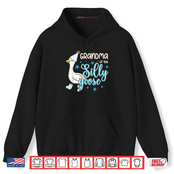 Hoodie Grandma of the Silly Goose 1st Birthday Family Matching Shirt digitalhandmades.com