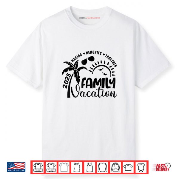 Family Vacation 2025 Beach Matching Family Vacation Shirt