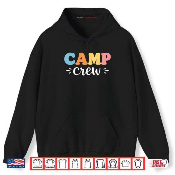 Hoodie Camp Crew Retro Groovy Vintage Happy First Day Of School Shirt digitalhandmades.com