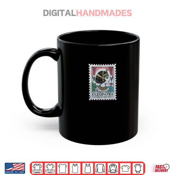 Mug Cleopatra Pharaoh Icon Vintage Egyptian Stamp Shirt