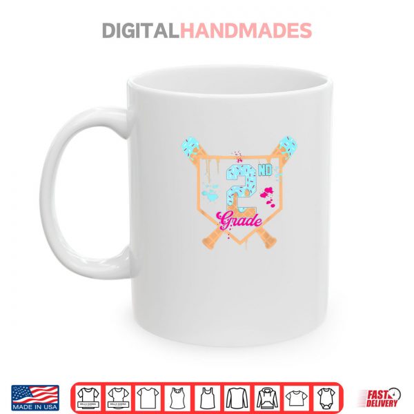 Mug First Day of Second 2nd Grade Baseball Ice Cream Drip Boy Shirt