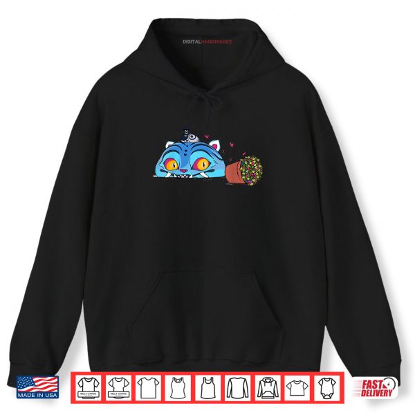 Hoodie Funny Blue Tiger And Bird Cute KPop Demon Hunters Shirt