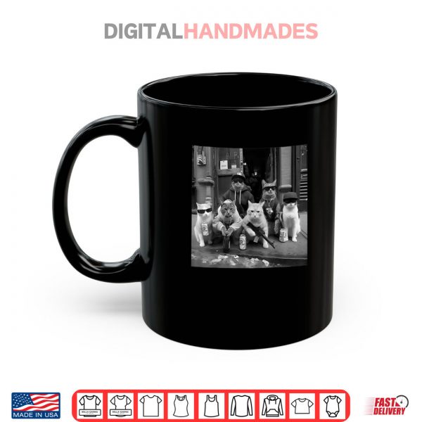 Mug Gangster Cats Street Meme Shirt