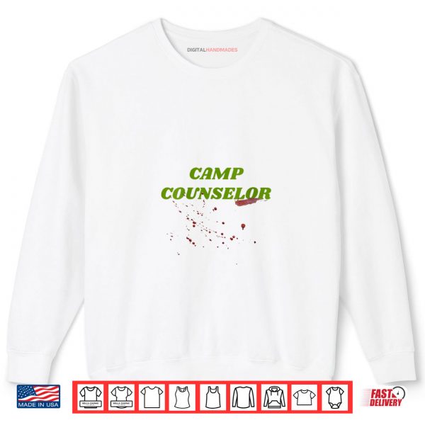 Sweatshirt Horror Fan 80s Movie Camp Counselor Blood Halloween Costume Shirt