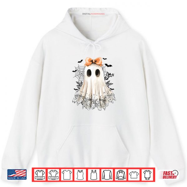 Coquette Lace Ghost Boo In Boojee Halloween Spooky Season Shirt