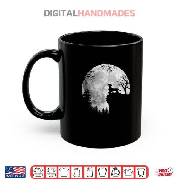 Mug Dachshund And Moon Halloween Dog Lover Costume Shirt digitalhandmades