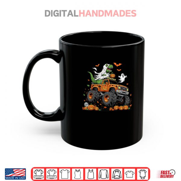 Mug Dinosaur T rex Riding Monster Truck Halloween Shirt digitalhandmades