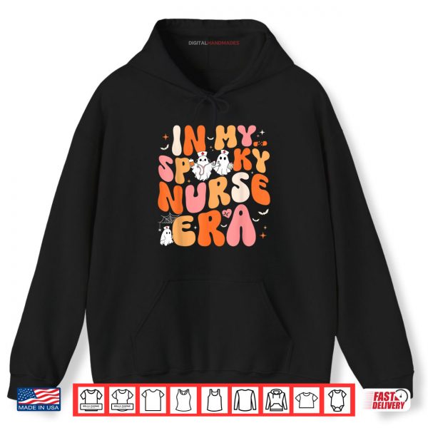 Groovy In My Spooky Nurse Era Halloween Nursing Shirt