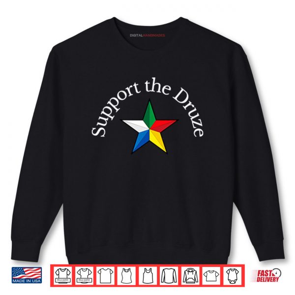 Sweatshirt Support The Druze Traditional Flag Star Culture Pride Shirt digitalhandmades