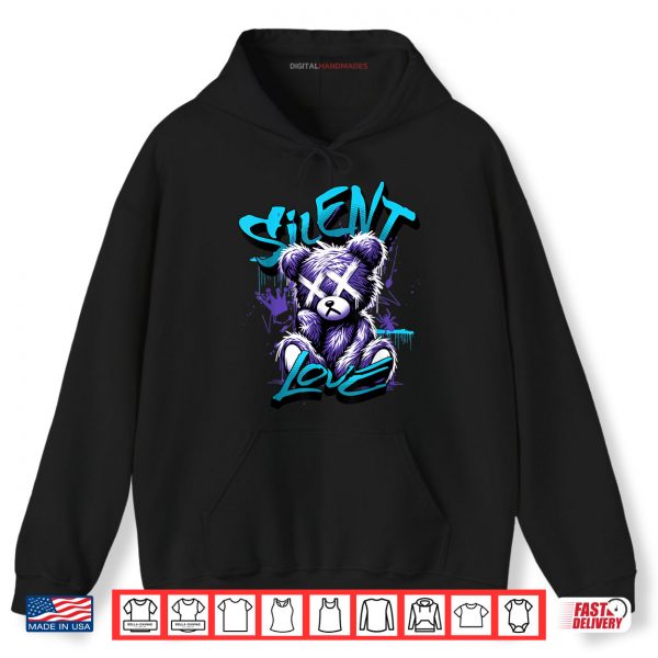 Hoodie Silent Love 8 Aqua Matching Tee Color Match Graphic Shirt