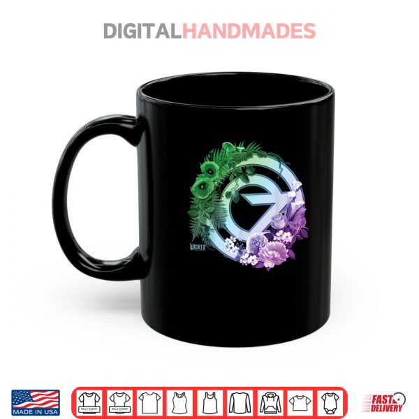 Mug Wicked For Good Oz Logo Floral and Vine Shirt