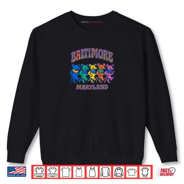 Sweatshirt Dancing Rats Baltimore Maryland Beach Rainbow Pride Parody Shirt