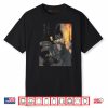 Black Cat Samurai Dinosaur Sea Wave Shirt