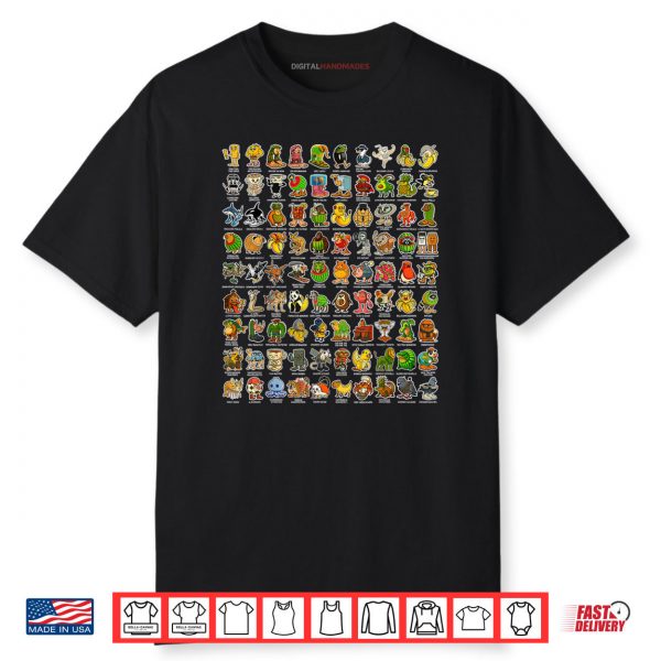 Italian Brainrot Gen Z Funny Meme 90 Brainrot Characters Shirt