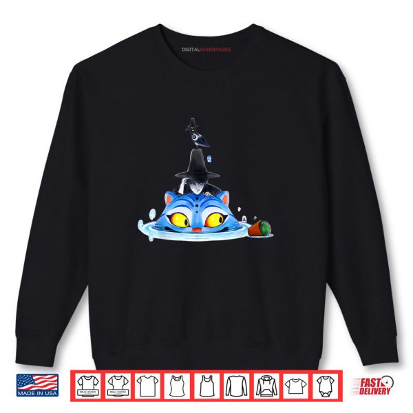 Sweatshirt Cute Derpy Tiger and Bird Japanese Art Shirt