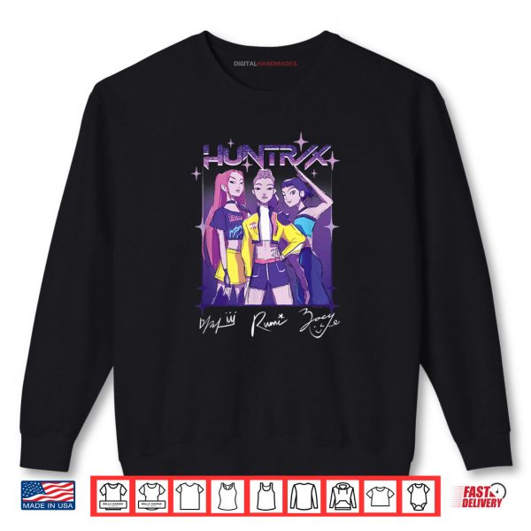 Sweatshirt Huntrix Team Drawing KPop Demon Hunters Shirt