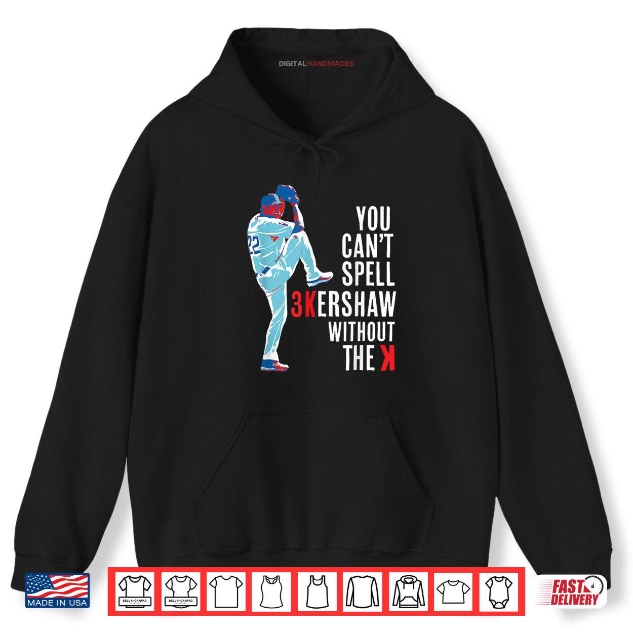 You Can't Spell Kershaw without the K Kershaw Shirt 2 Hoodie You Cant Spell Kershaw without the K Kershaw Shirt digitalhandmades.com