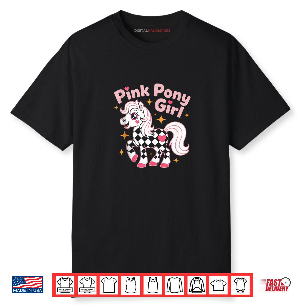 Pony Girl Pink Kawaii Cute Shirt
