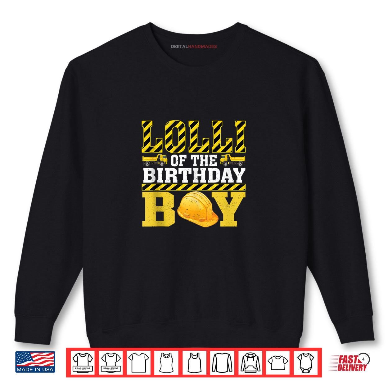 Lolli Of The Birthday Boy Construction Worker Birthday Shirt 1 Sweatshirt Lolli Of The Birthday Boy Construction Worker Birthday Shirt digitalhandmades.com