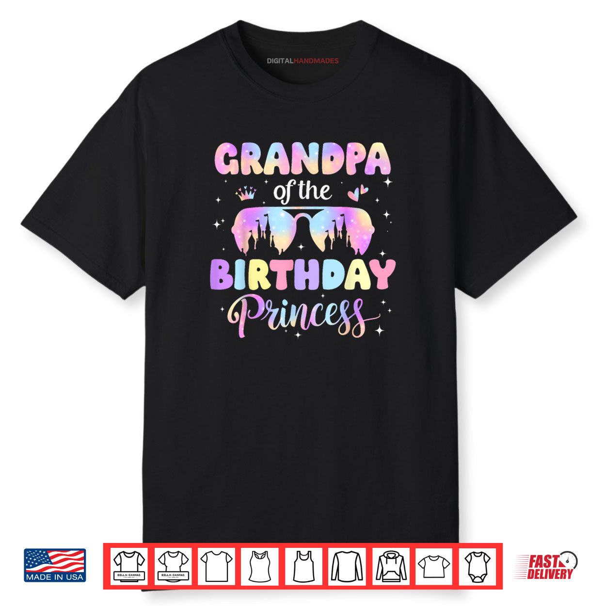 Birthday Girl Grandpa Of The Birthday Princess Family Party Shirt Birthday Girl Grandpa Of The Birthday Princess Family Party Shirt