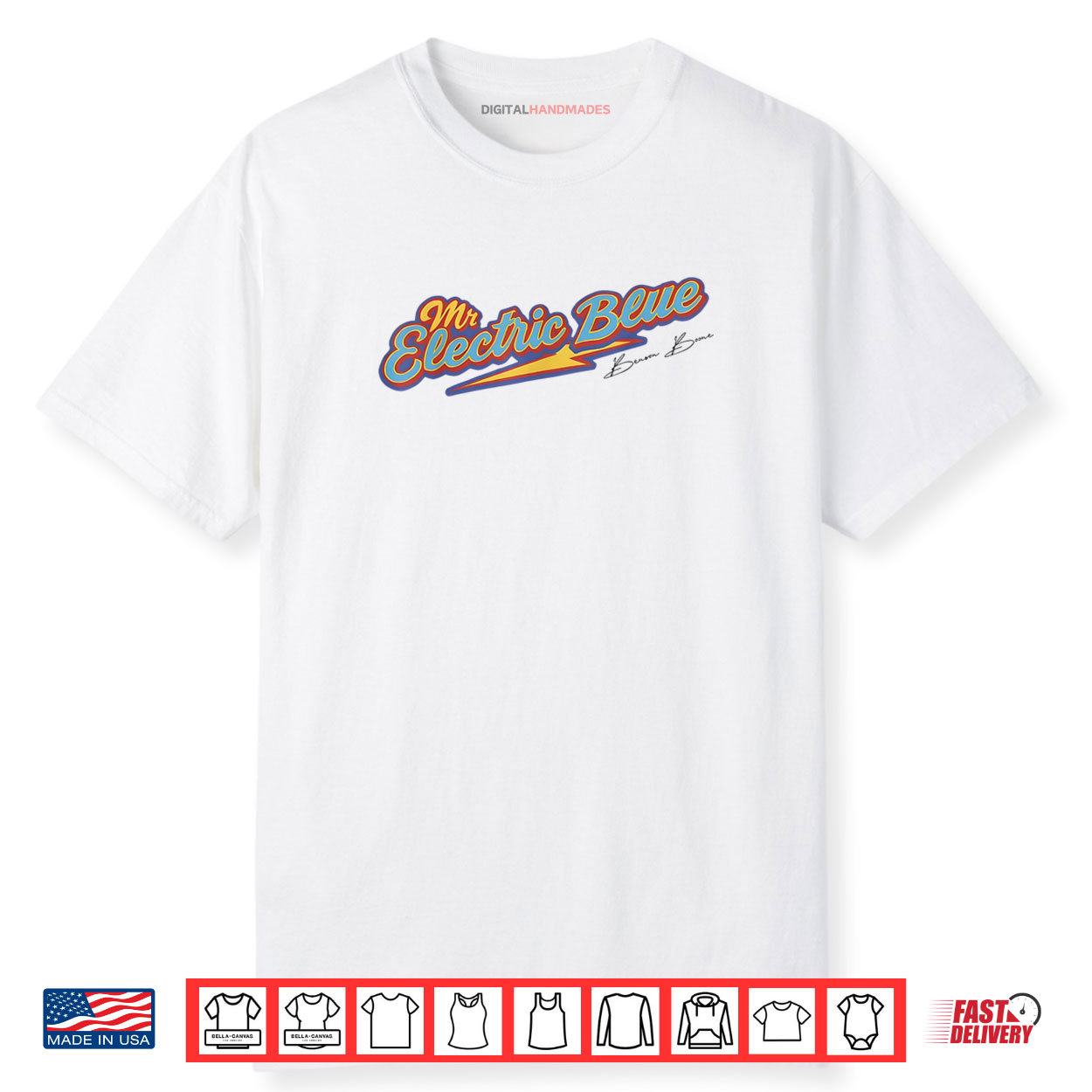 Ben Son Boone Mr Electric American Blue Shirt Ben Son Boone Mr Electric American Blue Shirt