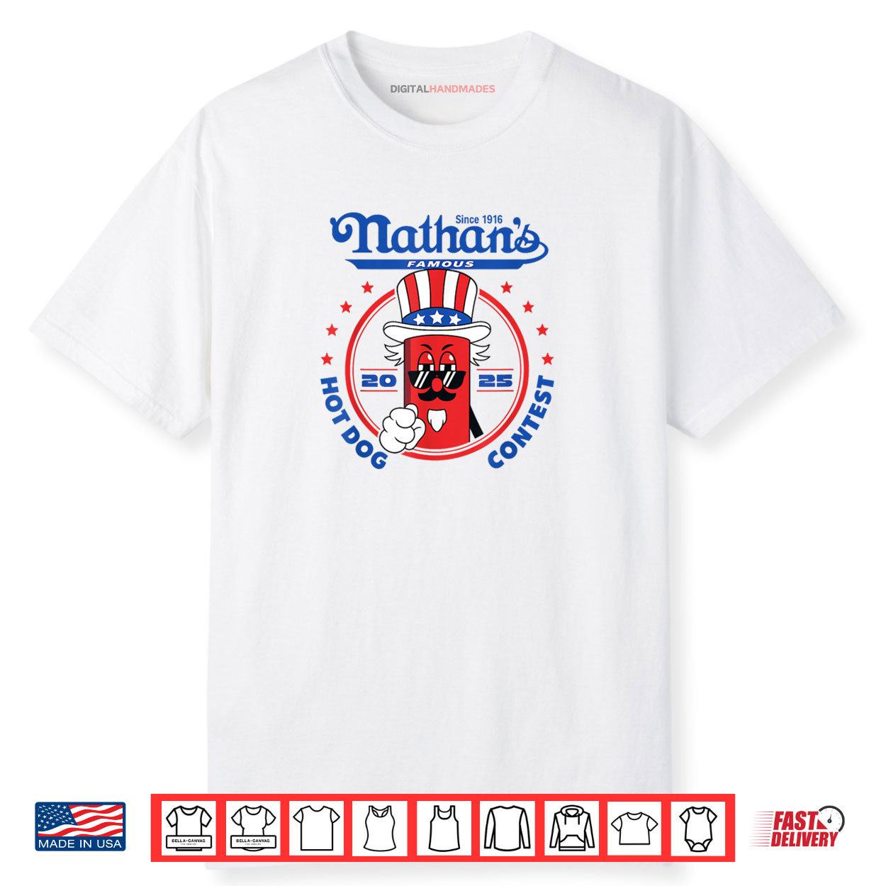 Nathan’s Famous Hot Dog Contest Lover Design Chestnut Joey Shirt Nathan’s Famous Hot Dog Contest Lover Design Chestnut Joey Shirt