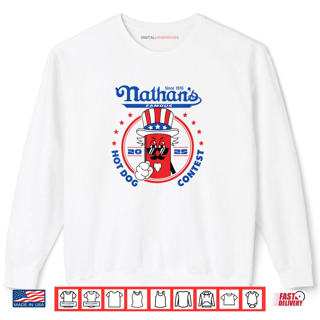 Nathan's Famous Hot Dog Contest Lover Design Chestnut Joey Shirt 1 Sweatshirt Nathans Famous Hot Dog Contest Lover Design Chestnut Joey Shirt digitalhandmades.com