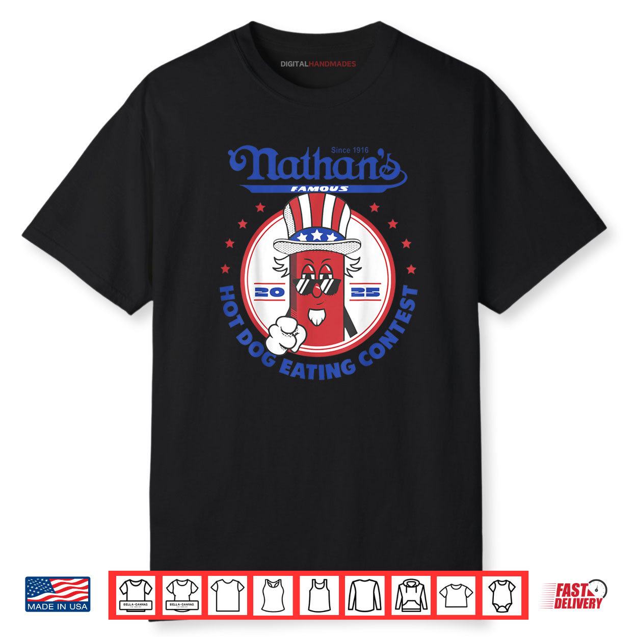 Nathanβs Famous Hot Dog Eating Contest Shirt Nathanβs Famous Hot Dog Eating Contest Shirt