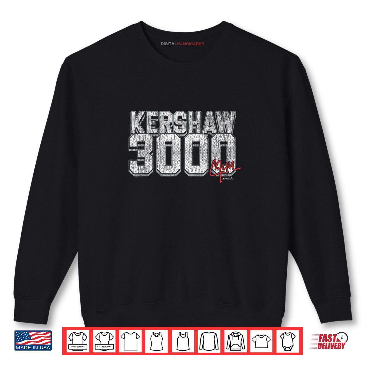 Clayton Kershaw 3000 Strikeouts Shirt 1 Sweatshirt Clayton Kershaw 3000 Strikeouts Shirt digitalhandmades.com