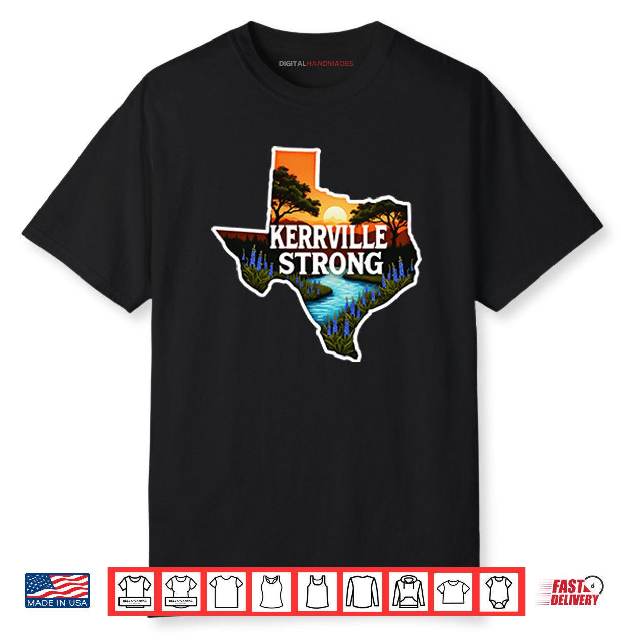 Kerrville Strong Hill Country Texas Flood Support Shirt.com