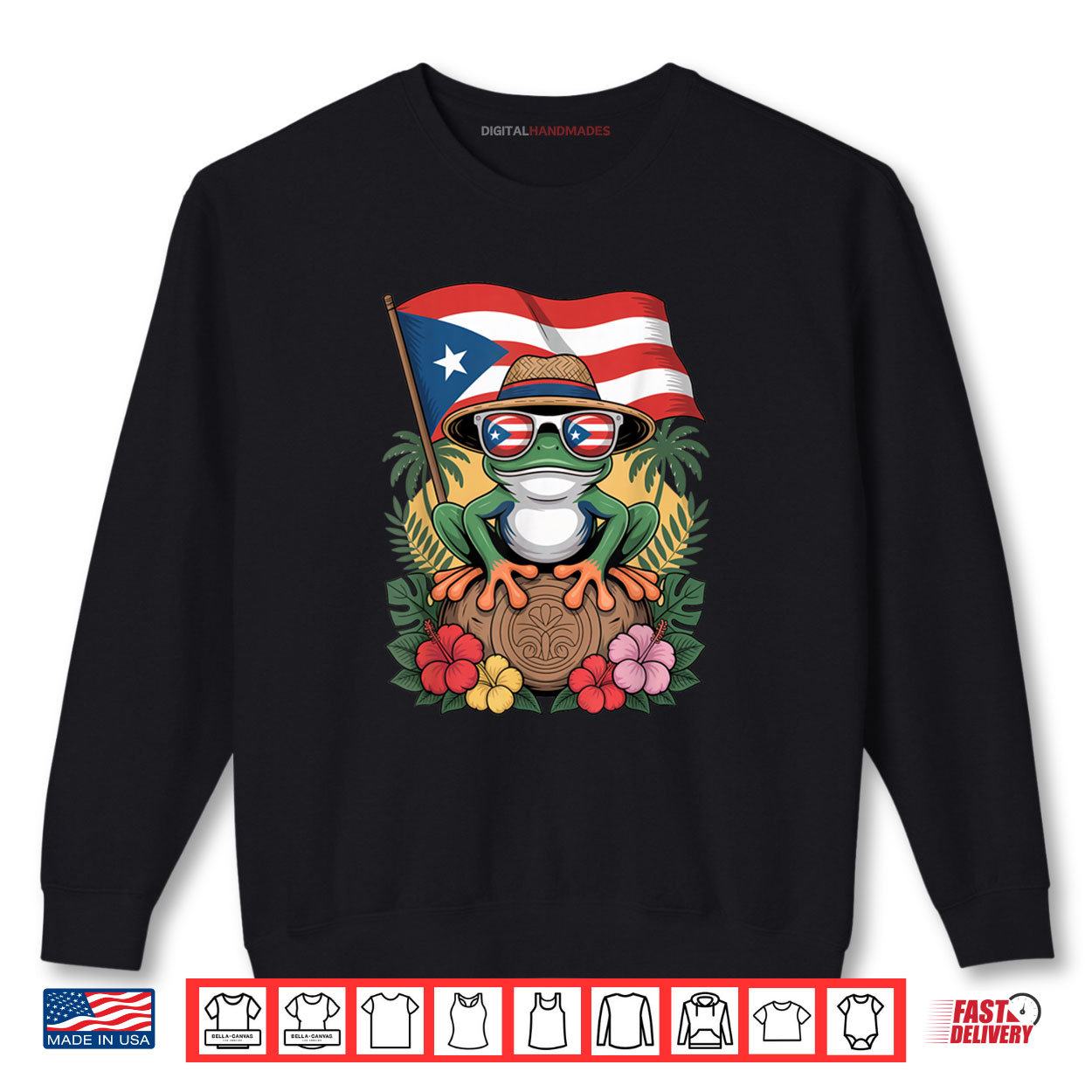 Puerto Rico Boricua Coqui Frog Taino Sun Puerto Rican Flag Shirt 1 Sweatshirt Puerto Rico Boricua Coqui Frog Taino Sun Puerto Rican Flag Shirt digitalhandmades