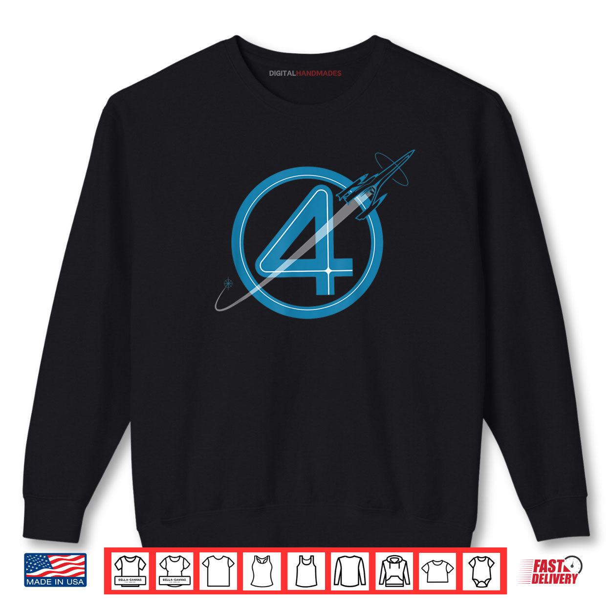Marvel The Fantastic Four First Steps Spacecraft 4 Logo Shirt 1 Sweatshirt Marvel The Fantastic Four First Steps Spacecraft 4 Logo Shirt digitalhandmades