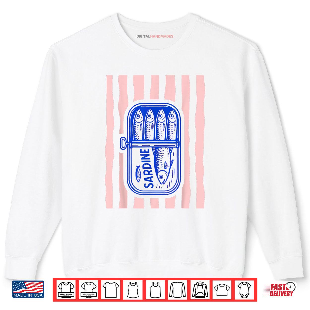 Les Sardines Fisherman Aesthetic Coastal Sardine Tinned Fish Shirt 1 Sweatshirt Les Sardines Fisherman Aesthetic Coastal Sardine Tinned Fish Shirt digitalhandmades