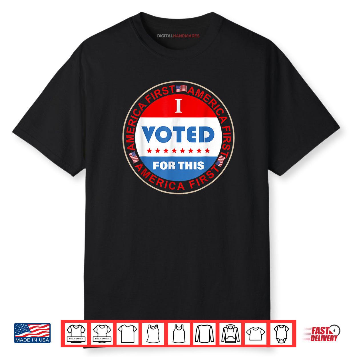 I Voted For This America First Vintage 4th Of July Funny Shirt I Voted For This America First Vintage 4th Of July Funny Shirt