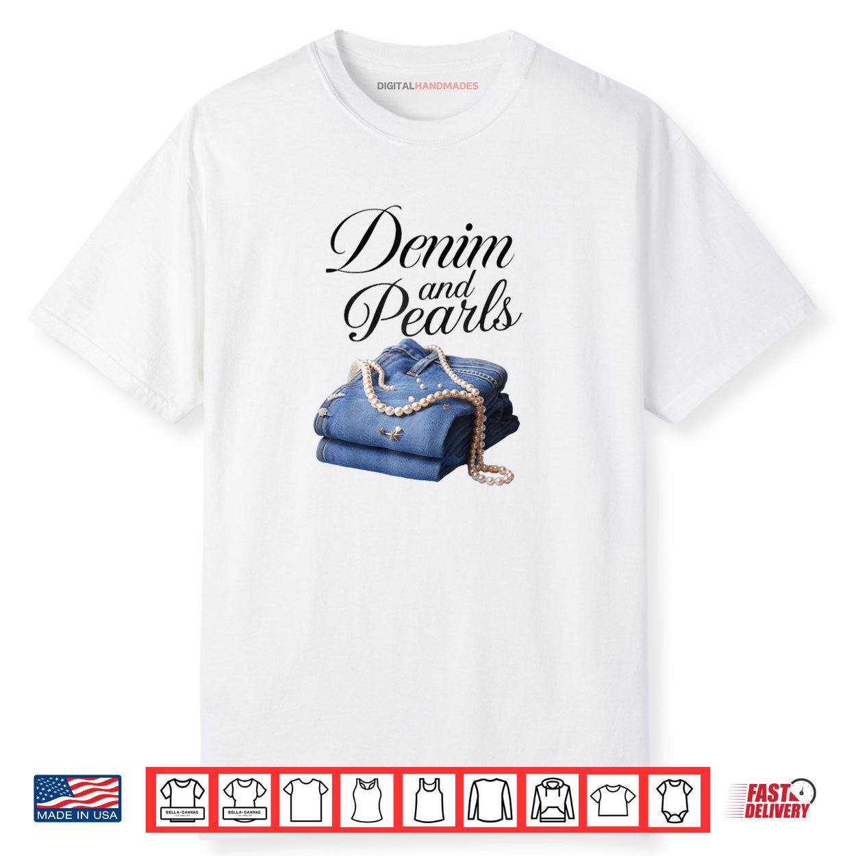 Denim and Pearls for Ladies 2025 Denim With Pearls Jeans Shirt