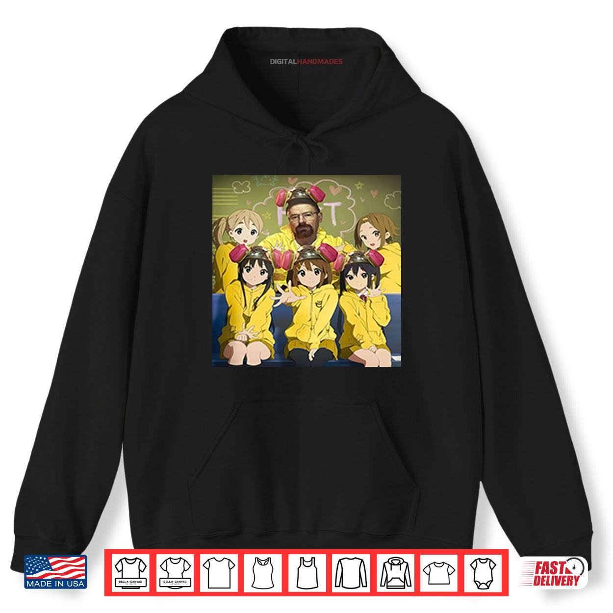 Walter White Breaking Bad And K On Girls Anime Shirt 2 Hoodie Walter White Breaking Bad And K On Girls Anime Shirt digitalhandmades