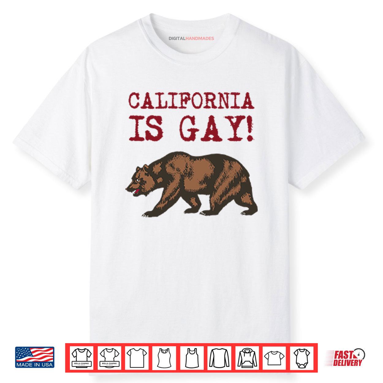 California Is Gay Bear Shirt California Is Gay Bear Shirt
